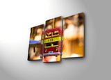 Tablou Canvas cu Led 3PATİACT, Multicolor, 66x45 cm