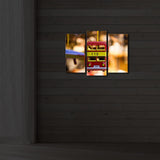 Tablou Canvas cu Led 3PATİACT, Multicolor, 66x45 cm