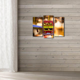 Tablou Canvas cu Led 3PATİACT, Multicolor, 66x45 cm