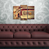 Tablou Canvas cu Led 3PATİACT, Multicolor, 66x45 cm