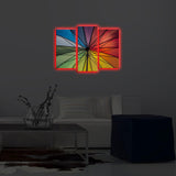 Tablou Canvas cu Led Umbrela, Multicolor, 66 x 45 cm