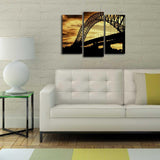 Tablou Canvas cu Led Panorama Sydney, Multicolor, 66 x 45 cm