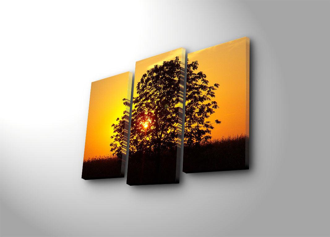 Tablou Canvas cu Led Cernica, Multicolor, 66 x 45 cm
