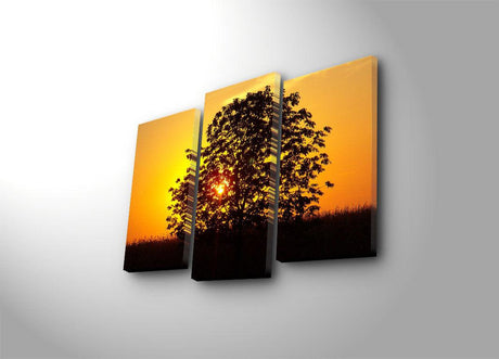Tablou Canvas cu Led Cernica, Multicolor, 66 x 45 cm