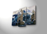 Tablou Canvas cu Led Perfect Storm, Multicolor, 66 x 45 cm