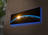 Tablou canvas cu LED 3090NASA-018, Multicolor, 30x90x3 cm