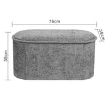 Taburet cu depozitare Trebia, Stofă, Diverse culori, 76x38x38 cm - Gri | SKU: 257-000051 | Taburet cu depozitare Trebia, Stofă, 76x38x38 cm, varianta Gri, produs pentru amenajarea locuinței, disponibil online în România la CasaMob