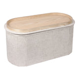 Taburet cu depozitare Trebia, Stofă, Diverse culori, 76x38x38 cm - Crem | SKU: 257-000052 | Taburet cu depozitare Trebia, Stofă, 76x38x38 cm, varianta Crem, produs pentru amenajarea locuinței, disponibil online în România la CasaMob