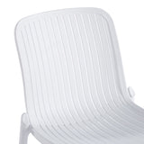 Scaun exterior stivuibil Teragi, Polipropilenă, Alb, 58x44x82 cm