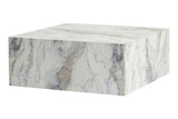 Măsuță de cafea Prizma, Freesia marble, 90x90x35 cm