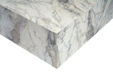 Măsuță de cafea Prizma, Freesia marble, 90x90x35 cm