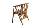 Scaun Doris, Stejar - Gri, 58x56x82 cm