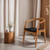 Scaun Mira, Stejar - Negru, 53.5x56.5x75 cm, SKU 266ARC1104, imagine 1