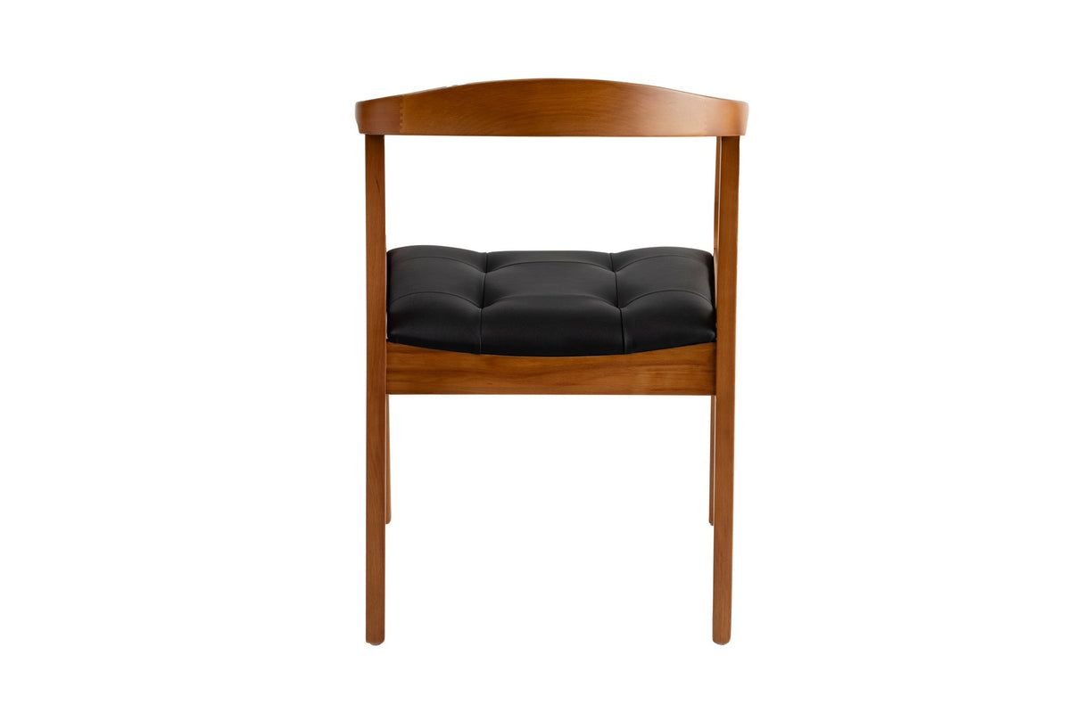 Scaun Mira, Stejar - Negru, 54x57x75 cm
