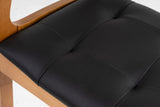 Scaun Mira, Stejar - Negru, 54x57x75 cm