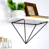 Raft de perete Wr060, Negru - Alb, 30x14x30 cm