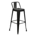 Scaun de bar cu spatar Utopia metal 42x42x97cm - 270-000014