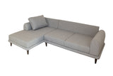 Canapea extensibilă de colț Nero, NQ6-149, Gri, 160x90x78 cm