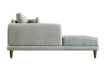 Canapea extensibilă de colț Nero, NQ6-149, Gri, 160x90x78 cm