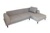 Canapea extensibilă de colț Nero, NQ6-150, Gri, 160x90x78 cm