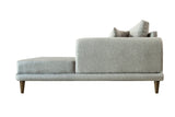 Canapea extensibilă de colț Nero, NQ6-150, Gri, 160x90x78 cm