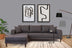 Gri | SKU: 270ARV1105 | Canapea extensibilă de colț Nero, NQ6-188, Gri, 160x90x78 cm, varianta Gri, produs pentru amenajarea locuinței, disponibil online în România la CasaMob