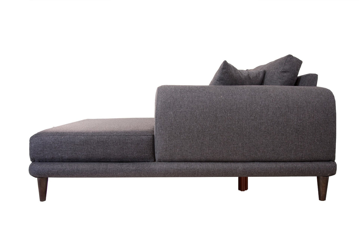 Canapea extensibilă de colț Nero, NQ6-188, Gri, 160x90x78 cm