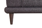 Canapea extensibilă de colț Nero, NQ6-188, Gri, 160x90x78 cm