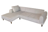 Canapea extensibilă de colț Nero, NQ6-250, Gri, 160x90x78 cm