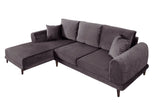 Canapea extensibilă de colț Nero, NQ6-184, Gri, 160x90x78 cm