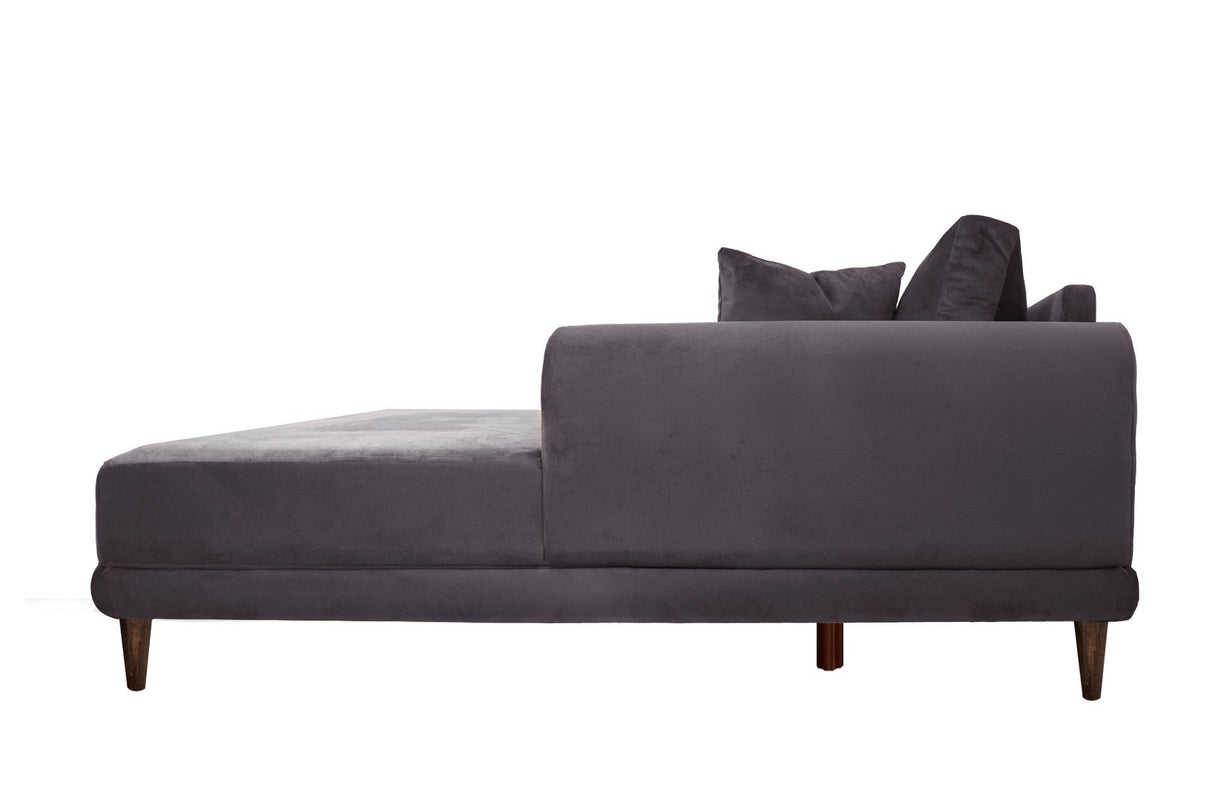 Canapea extensibilă de colț Nero, NQ6-184, Gri, 160x90x78 cm