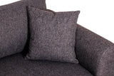 Canapea fixă 3 locuri Nero - NQ6-175, Gri închis, 220x90x68 cm