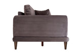 Canapea fixă 3 locuri Nero - NQ6-162, Antracit, 220x90x68 cm