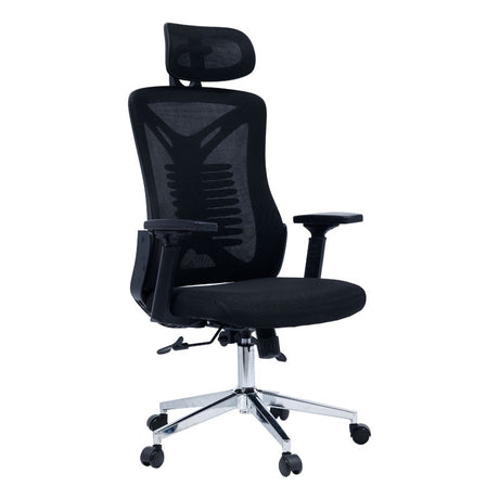 Scaun de birou manager Andrew plasa negru 61 x 65 x 117 cm