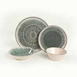 Set de cină din ceramică, Verde