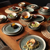 Set de cină din ceramică, Verde