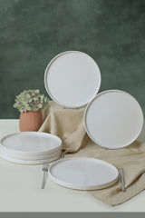 Set de farfurii 6 bucăți ST038006F006A000000MAS3T00, Alb