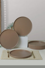 Set farfurii, Taupe Mat, 27 cm