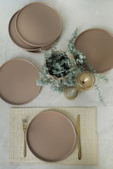 Set farfurii, Taupe Mat, 27 cm