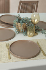 Set farfurii, Taupe Mat, 27 cm