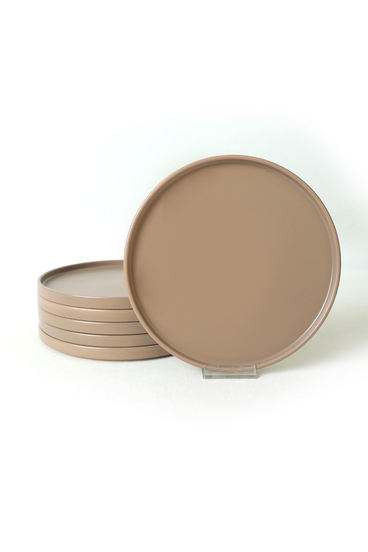 Set farfurii, Taupe Mat, 27 cm