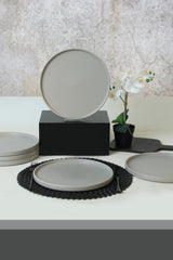Set farfurii, Gri Mat, 27 cm