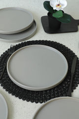 Set farfurii, Gri Mat, 27 cm