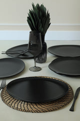 Set de farfurii 6 bucăți X0001613400000000000000000, Matte black