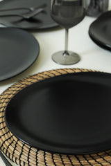 Set de farfurii 6 bucăți X0001613400000000000000000, Matte black