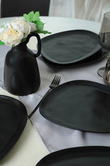 Set de farfurii 6 bucăți X0001549900000000000000000, Matte black