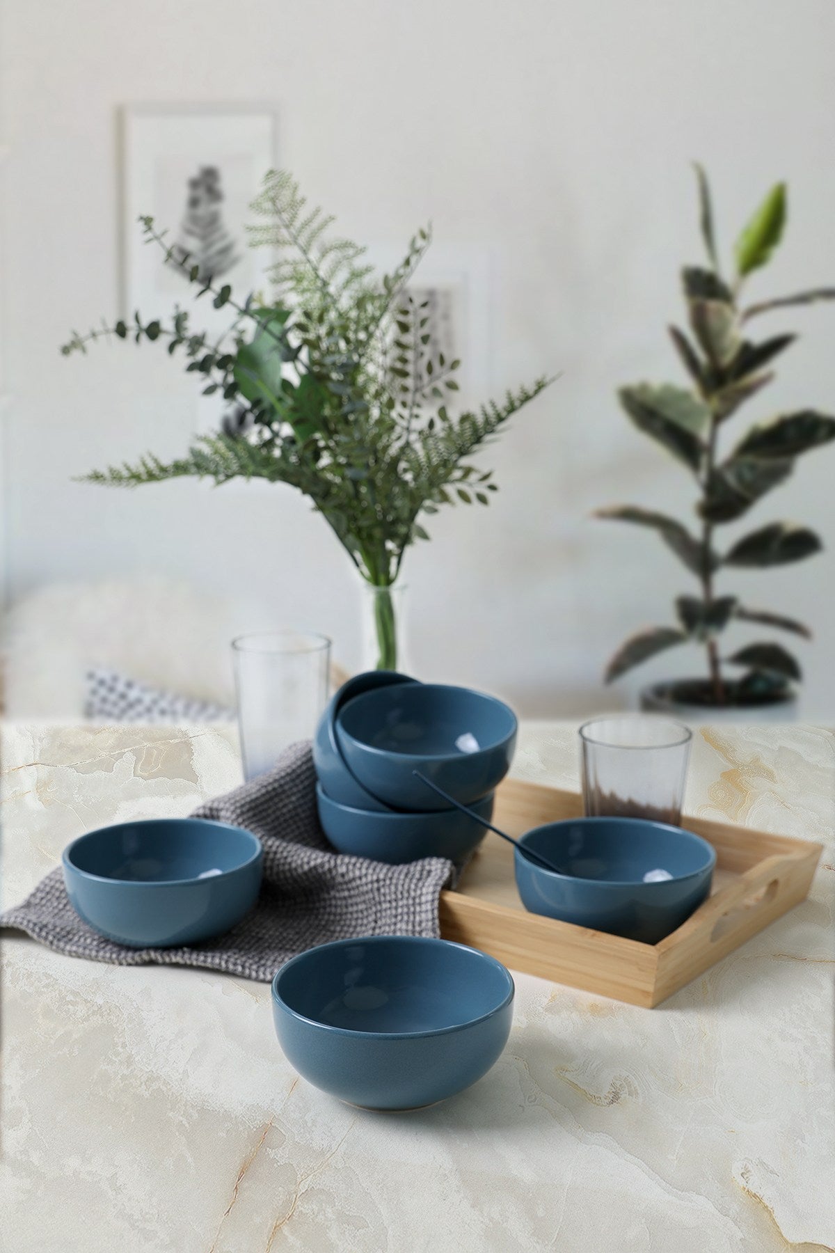 Set de boluri 6 bucăți X00017446, Albastru