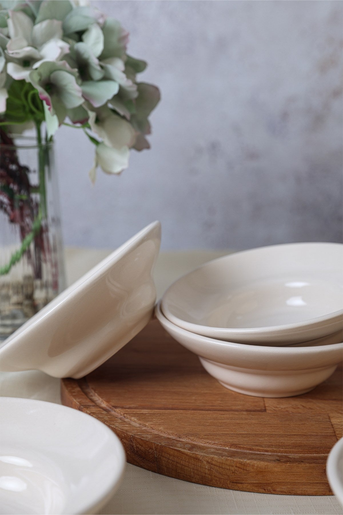 Set de boluri 6 bucăți X00018616, Crem