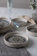 Set de boluri 6 bucăți X00017908, Crem - Gri