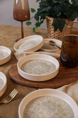 Set de boluri 6 bucăți X00017907, Crem